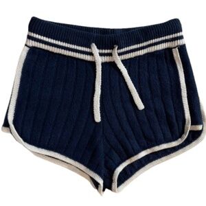 Rag & Bone Serena Wool Blend Shorts - Navy - Size Small